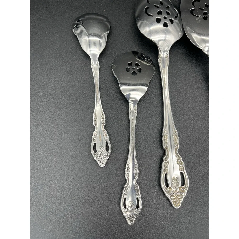 Brahms 7 Piece Hostess Set Stainless By Oneida Silver